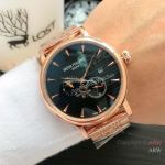 Best Copy Patek Philippe Calatrava moonphase Rose Gold Black Watches